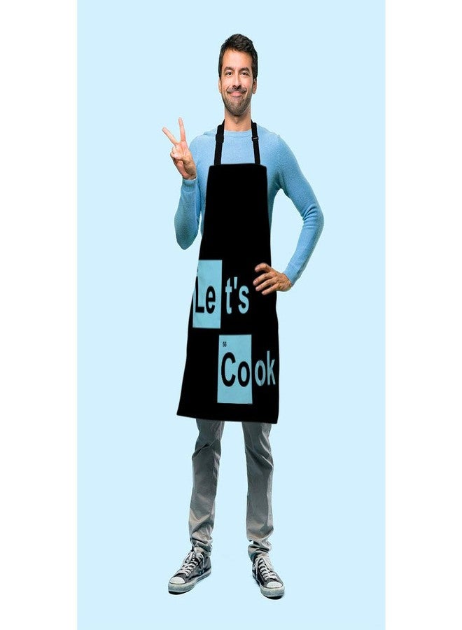 Beabes مريلة مطبخ مستوحاة من مسلسل Breaking Bad، تحمل عبارة ملهمة عن الطبخ، باللون الأزرق، بتصميم تجريدي، مناسبة للطهاة، والمطاعم، والمنازل، والتنظيف، والتقديم، والرسم، مقاس 27 × 31 بوصة. - Image 3