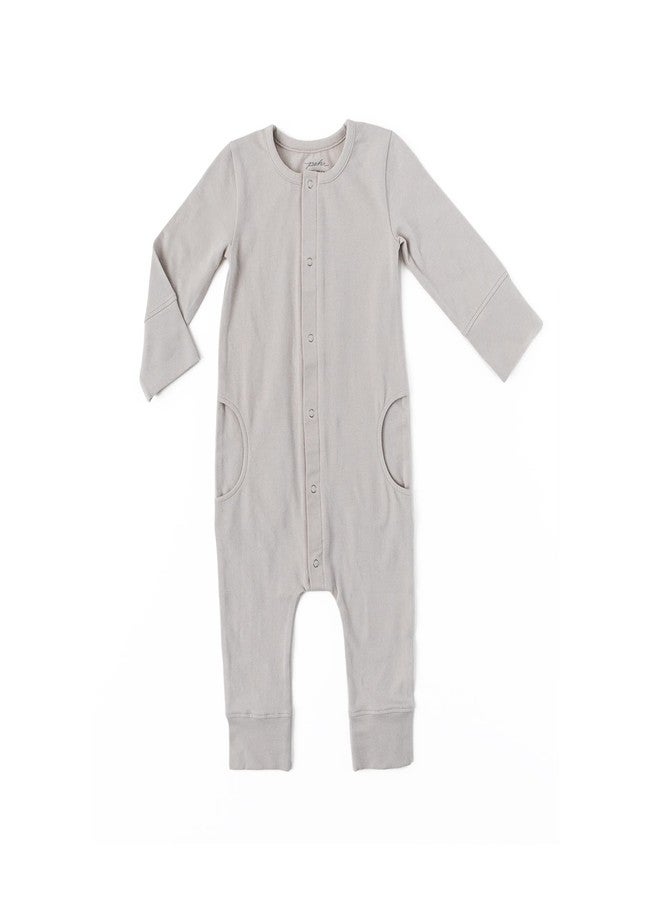PEHR Essentials Romper Essentials- Dove Grey / 12-18 mos. - Image 1