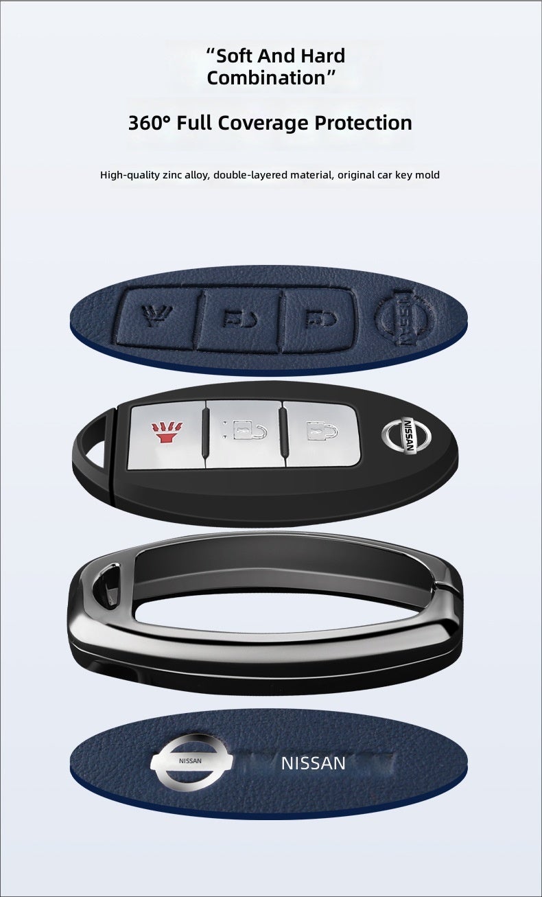 Nissan Premium Key Case for Nissan Vehicles - Fits Qashqai, Tiida, Kicks, Tsuru, Sylphy, Teana, Murano - Image 3