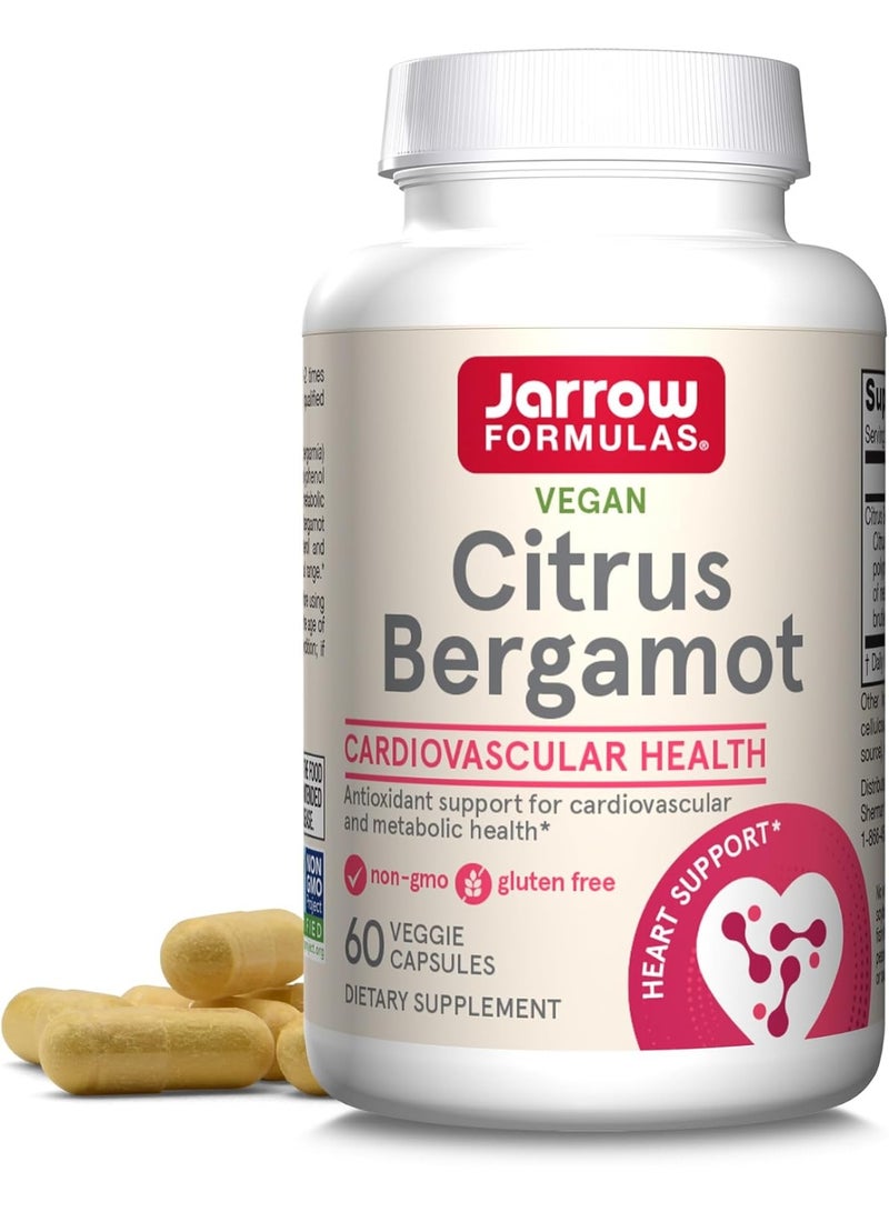 jarrow formulas Vegan Citrus Bergamot, 60 Veggie Capsules (500 mg per Capsule) - Image 1