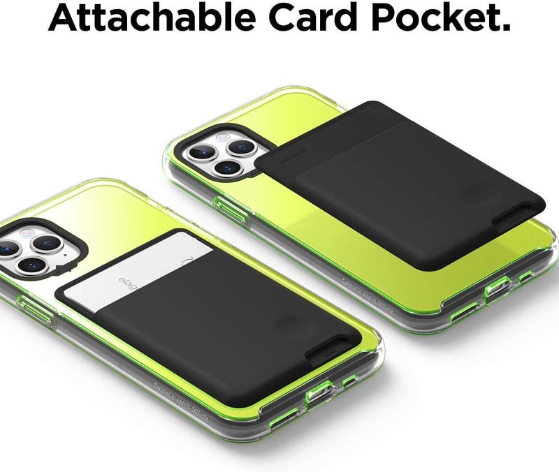 ClickCase Combo Pack of 2 Pcs. Liquid Silicone Metro/Credit Card Holder for Back of Mobile or Case,Adhesive Sleeves Stick on Phone Back Wallet for All Smart Phones (Black & Sea Green) - Image 4