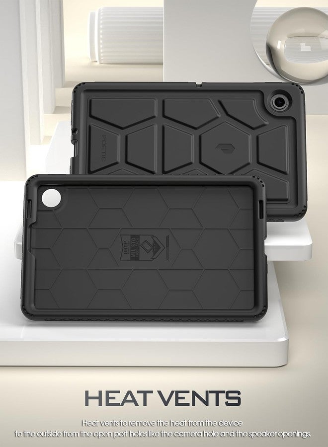 Poetic TurtleSkin Samsung Galaxy Tab A11 Plus Case + 11 Inch (2025), Heavy Duty Shockproof and Kid Friendly Silicone Case with Drop Protection - Black - Image 2