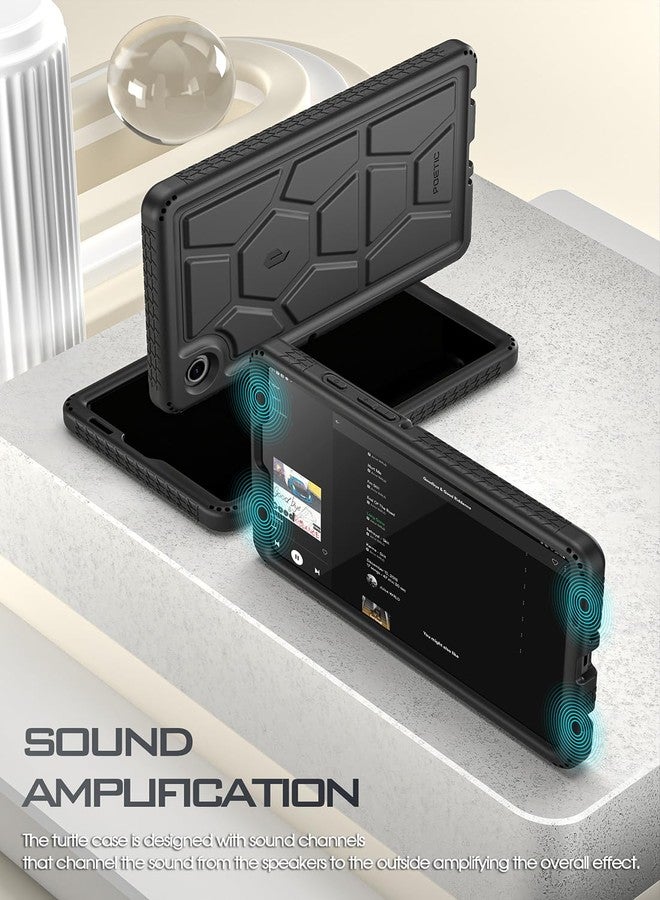 Poetic TurtleSkin Samsung Galaxy Tab A11 Plus Case + 11 Inch (2025), Heavy Duty Shockproof and Kid Friendly Silicone Case with Drop Protection - Black - Image 5