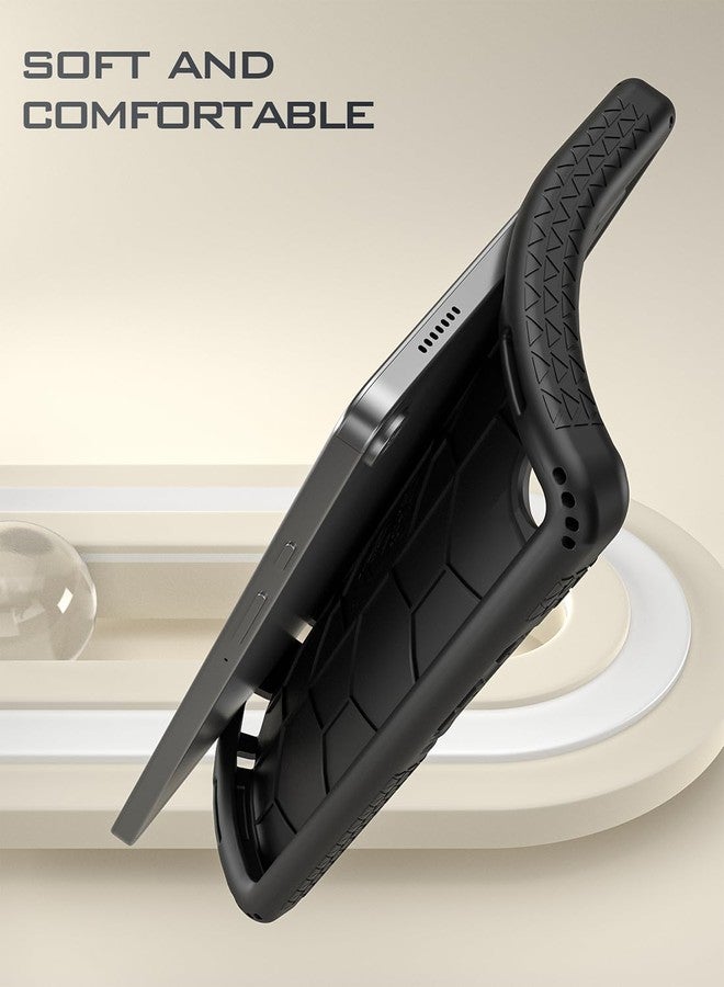 Poetic TurtleSkin Samsung Galaxy Tab A11 Plus Case + 11 Inch (2025), Heavy Duty Shockproof and Kid Friendly Silicone Case with Drop Protection - Black - Image 4