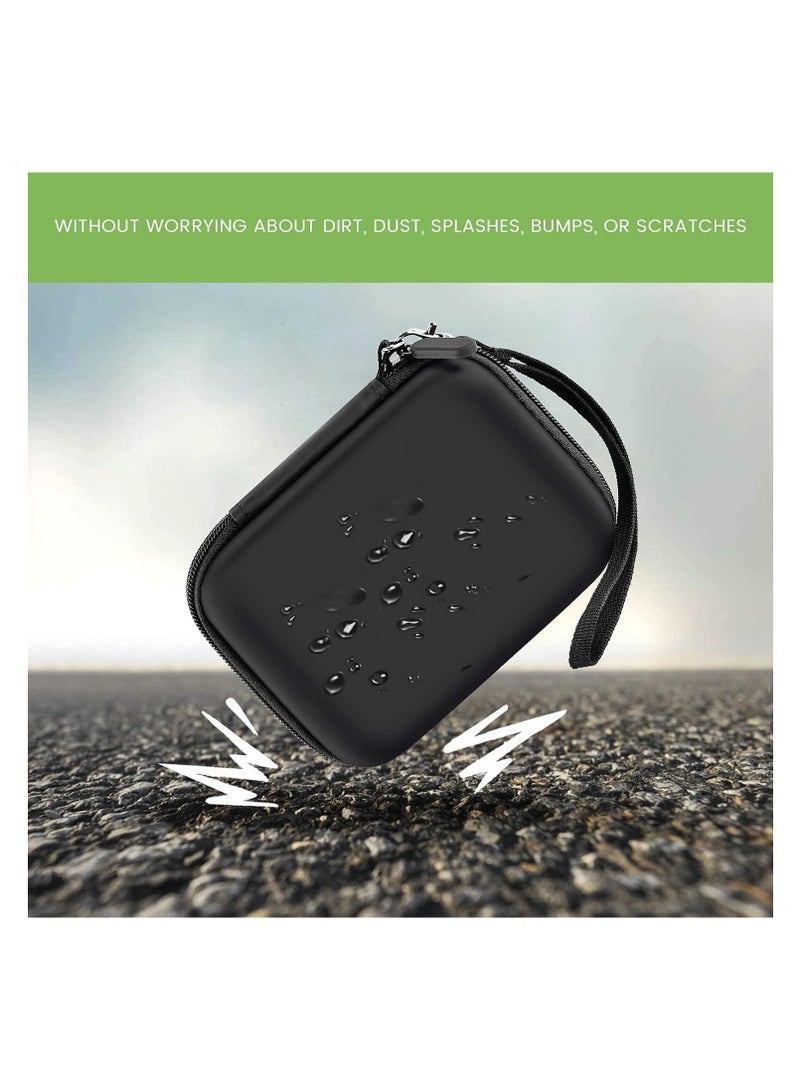 KASTWAVE Case Compatible with NIIMBOT D11 Label Maker Printer, Hard Carry Case for Labeler Makers & Labeling Tapes, Storage Bag for Phomemo D30, Canon, Mini Photo Printer & Label Paper Accessories, Black - Image 3