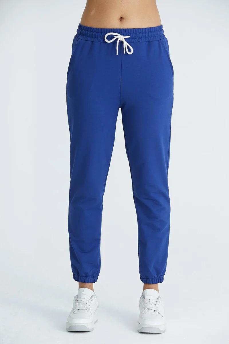 Twenty3 Women's Basic 2 Thread Lycra Regular Fit Sweatpants with Elastic Legs