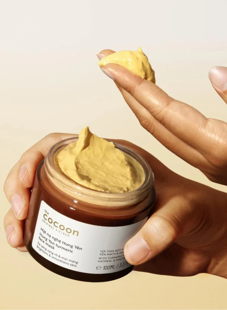 The Cocoon Original Vietnam  Hung Yen Turmeric Face Mask 30ml. Brightening Turmeric Face Mask for Glowing Skin | Remove Dark Spots & Uneven Tone | Deep Cleansing Detox Mask  | Best Price UAE