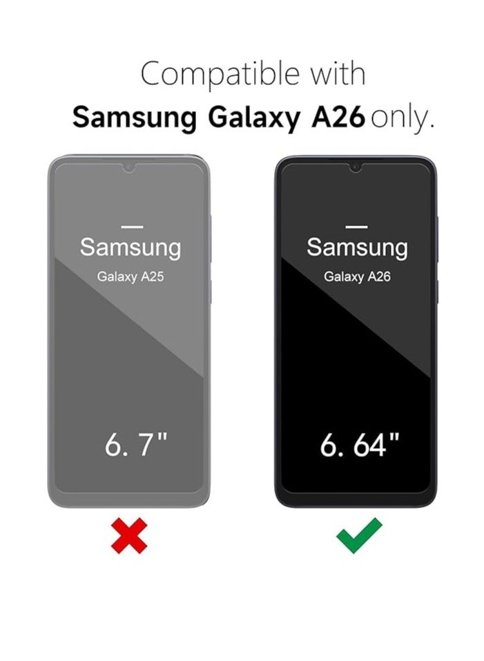 MIGOFAST Samsung Galaxy A26 5G Case Silicone Thin Slim Grip Soft Rubber Gel Protective Phone Case for Women Matte Plain Solid Color Aesthetic Cute Girly Case with Camera Cover Dark Green - Image 4