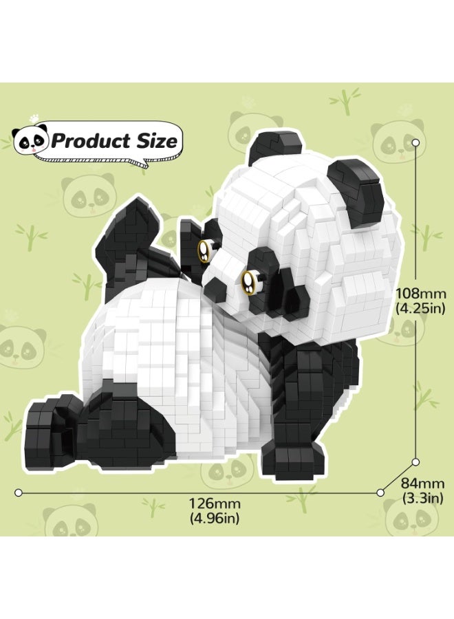 Panda Mini Building Blocks Animals Sets for Goodie Bags, 1154 PCS Micro Mini Panda Building Toy Bricks for Adults, Party Favors for Kids 12+ 14+, Birthday Gift for Boys Girls, Carnival Prizes - Image 2