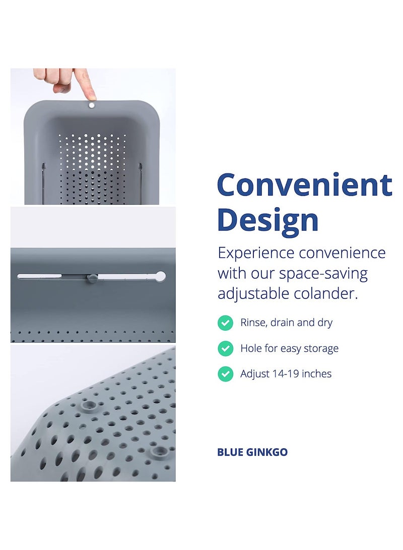 general Sink Spoon Basket - (Set of 2) Wash vegetables and fruits, drain cooked pasta and dry plates - Expandable - New Home Kitchen Essentials - Image 4