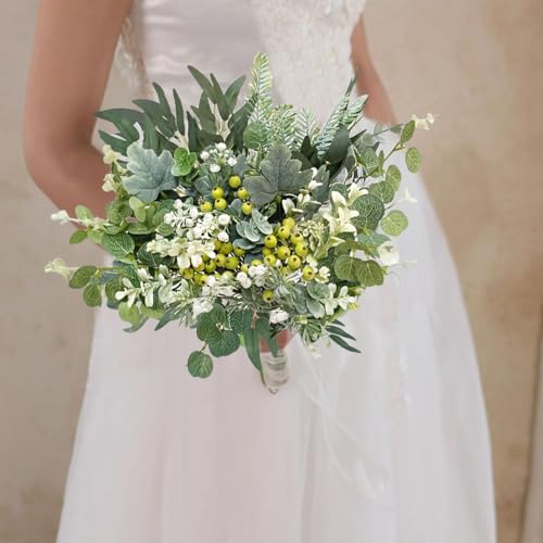 OrgMemory 78Pcs Faux Flowers, Artificial Greenery Stems, Greenery for Centerpieces for DIY Bridal Bouquets Wedding Floral Arrangement Table Centerpieces - Image 3