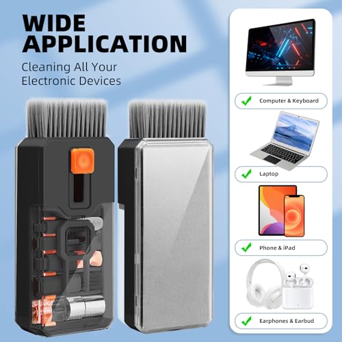 Ordilend All-in-1 Keyboard Cleaner and Laptop Cleaning Kit - Professional Computer Screen-Safe Tools for MacBook and Electronics - Portable Brush Set for Gamers and Remote Professionals - Image 5