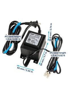 HQRP HQRP Transformer AC 120V to AC 12V 5A 60W Rainproof Power Supply Converter Compatible with Swimming Pool Light, Water Pump, Outdoor Light, Spotlights, Adapter 120v-to-12v Replacement, ETL Listed  - Image 2