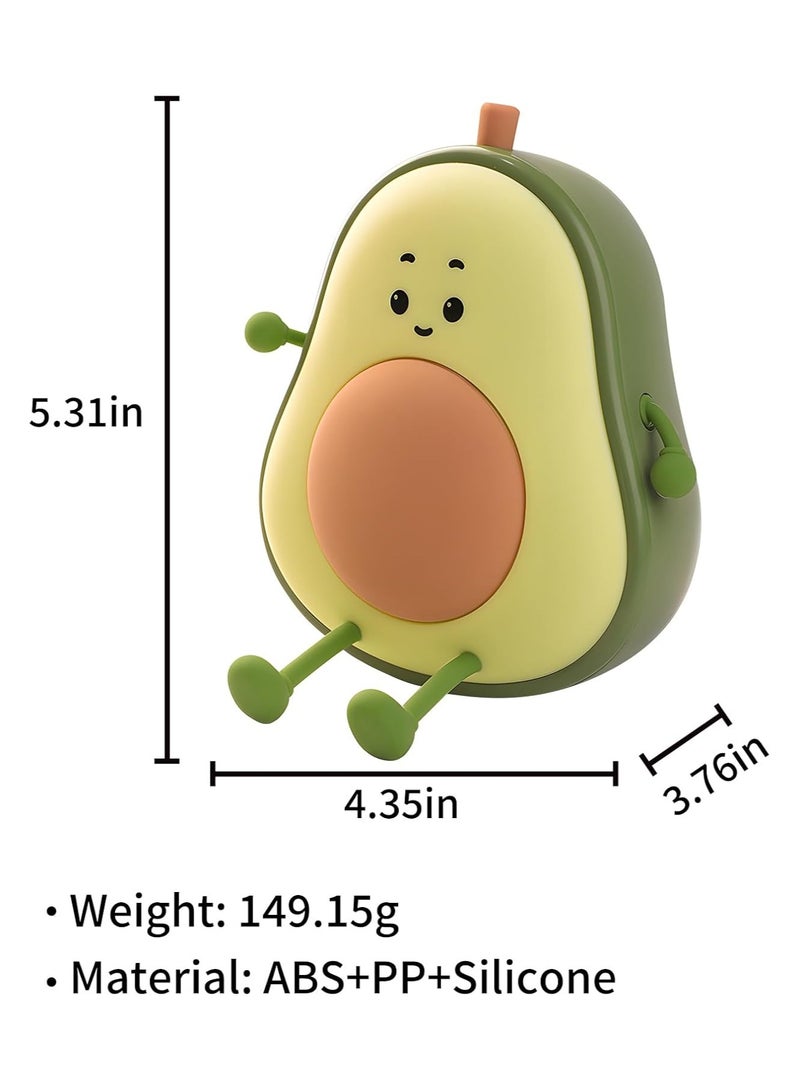 Rechargeable Cute Night Light for Kids Room with Timer, Silicone Touch Night Light for Baby Nursery, Dimmable Cute Lamp for Bedrooms, Breastfeeding, Night Light for Kids (Avocado Fun) - Image 5