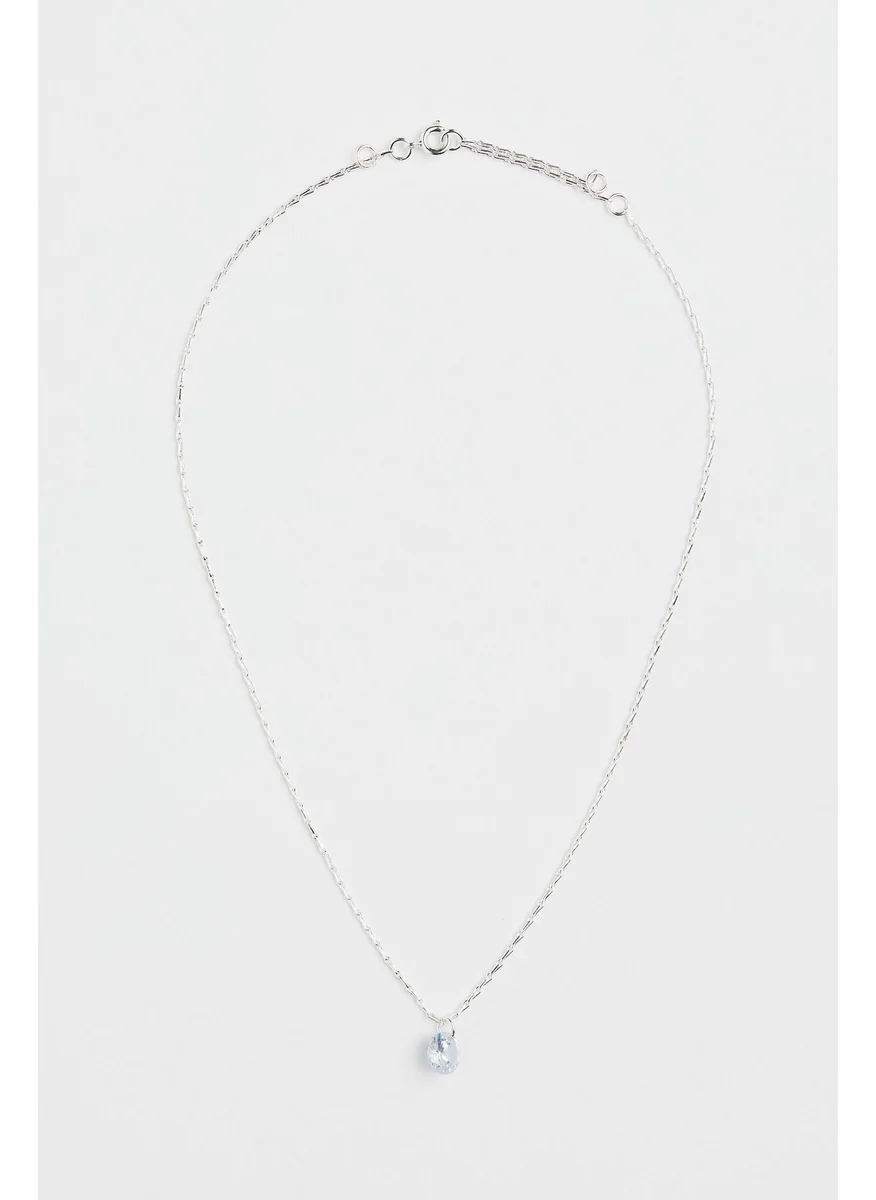 H&M Rhinestone-Pendant Necklace