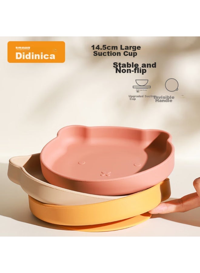 Didinika Baby Plate With Integrated Suction Cup, Shatterproof Children's Tableware, Bear-shaped Complementary Food Bowl For Infants - Image 3