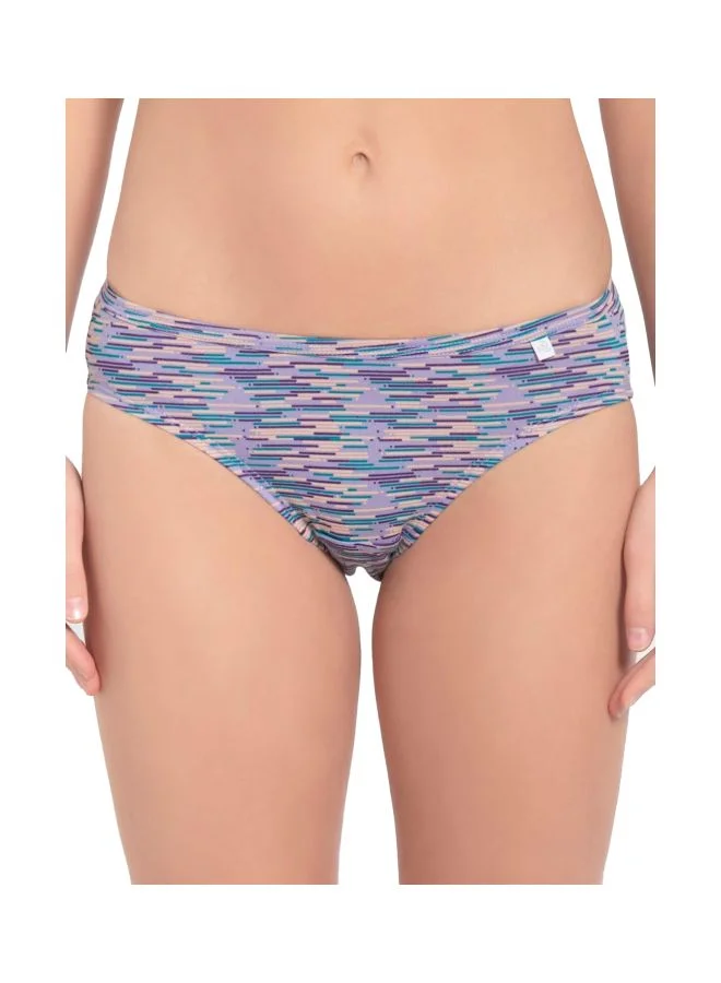 JOCKEY Jockey 1410 Women Medium Coverage Super Combed Cotton Mid Waist Bikini with Concealed Waistband Pack of 3