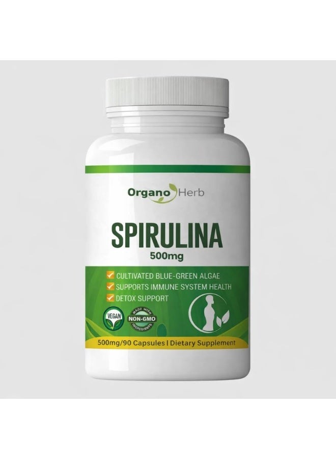 ORGANO HERB SPIRULINA 500MG CAPSULES 90S - Image 2