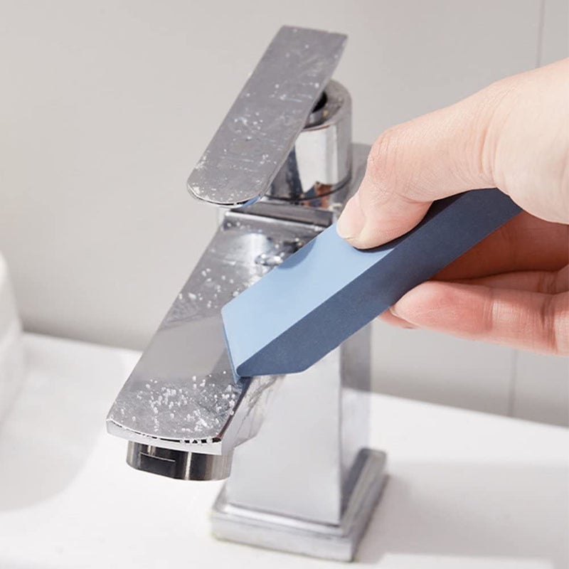 Agabani Stainless Steel Decontamination Artifact Eraser Limescale Eraser Rust Remover for Kitchen HomeMagic Stainless Steel Stain Remover EraserRubber Cleaning Eraser for Kitchen BedroomBlue 2 - Image 1