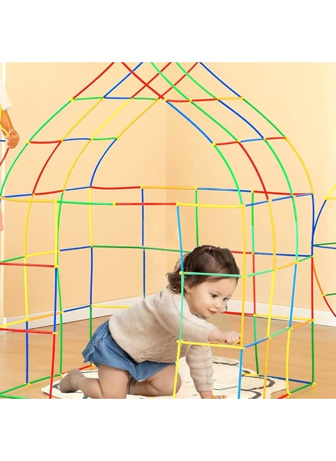 RAINBOW TOYFROG Straw Constructor STEM Building Toys 800 pcs-Colorful Interlocking Plastic Enginnering Toys- Fun- Educational- Safe for Kids- Develops Motor Skills-Construction Blocks- Best Gift for Boys and Girls  - Image 5