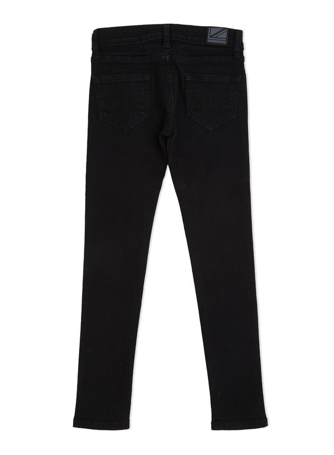 Pepe Jeans Girl's Skinny Jeans (PG201653S91_Black_4) - Image 2