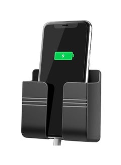Beauenty Wall Mount Phone Holder, Phone Stand with Self Adhesive. Phone Holder for Shower, Charging and RV for iPhone and Android (BLACK)  - Image 1
