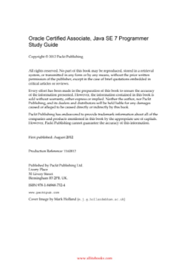 Oracle Certified Associate, Java SE 7 Programmer Study Guide - Image 2