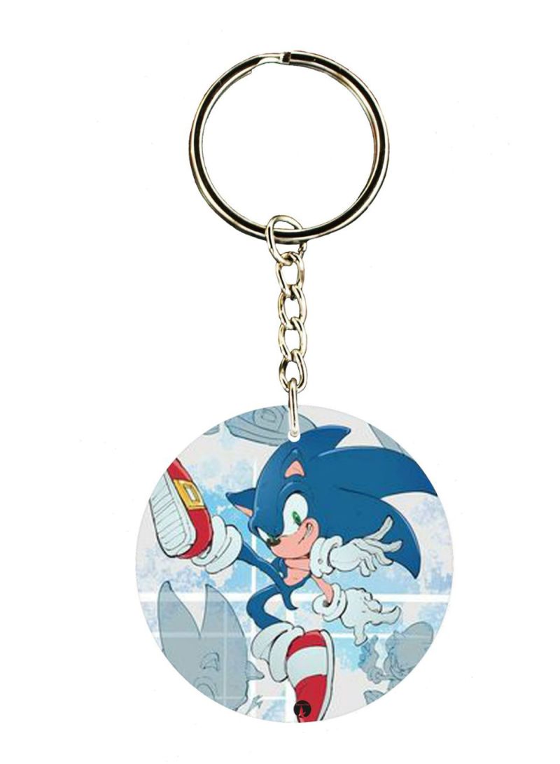 Sonic Double Side Printed Keychain