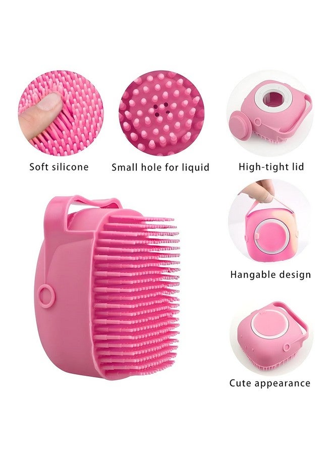 Best Soft Silicone Bath Brush with Shampoo/Shower Gel Dispenser - 2-in-1 Gentle Exfoliator & Massage Scrub for Men, Women & Kids | Reusable Body & Scalp Cleaning Brush | Perfect for Shower & Bath pack of 2 - Image 2