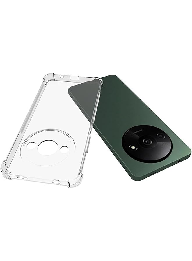 إيروريكس جراب لهاتف Xiaomi Redmi A3 Xiaomi Poco C61 مع واقي شاشة مكون من قطعتين من مادة TPU الناعمة الممتصة للصدمات مع زوايا معززة وغطاء حماية شفاف - Image 3