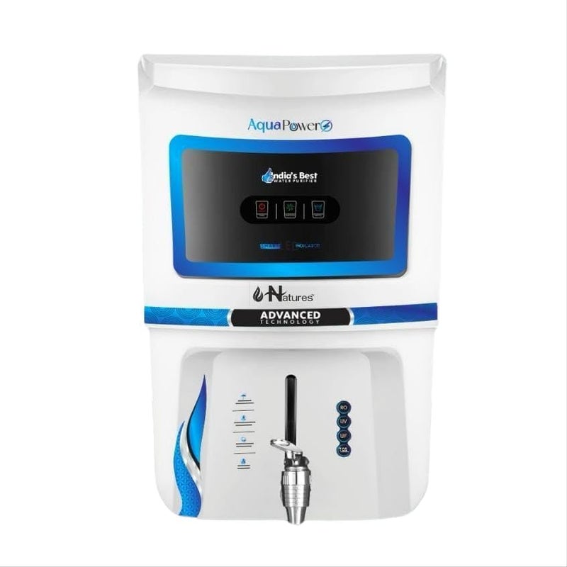 Natures منقي مياه ناتشرز الذكي بالزنك والنحاس مع تقنية متقدمة لتنقية المياه RO UV UF وضبط TDS بسعة 12 لتر للمنزل - Image 1