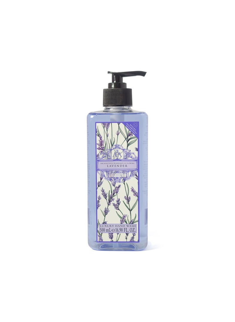 Aromas Artisanales de Antigua - Aromas Artesanales De Antigua Hand Wash Lavender  500Ml Bottle - Image 1