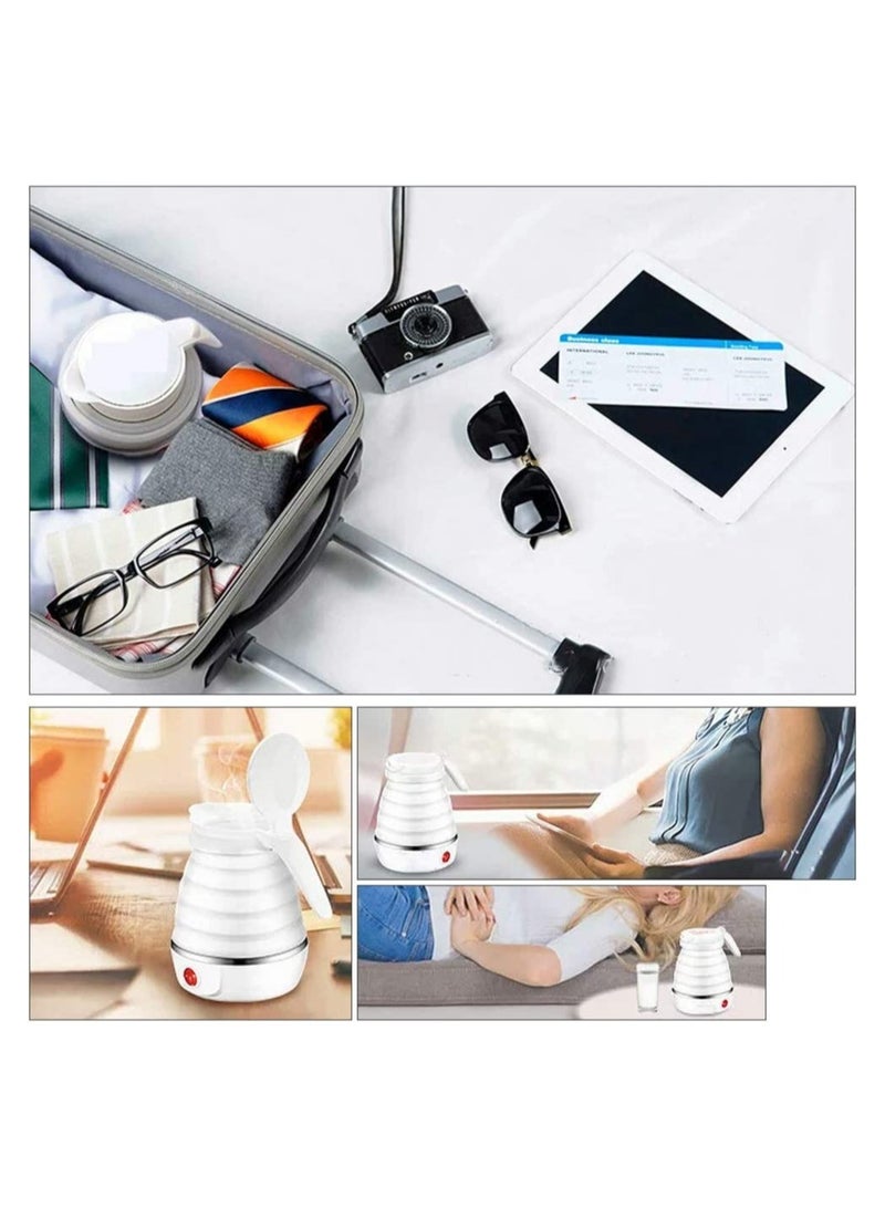 ELTRAZONE Foldable kettle, Portable Foldable Electric Kettle for Travel Food Grade Silicone Electric Water Heater Collapses with Separable Power Cord Ideal for Hiking Camping and indoor - Image 5