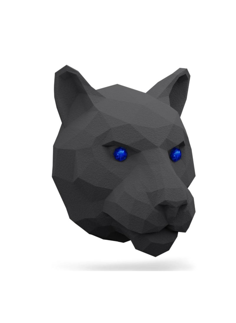 MEDORI Ceramic Car Air Freshener For Vent 3D Panther Head Silver Fleece Analogous to BLACK AFGANO a Fragrance With luxurious enchanting Aroma and Fragrance is made in France Pack of 2  - Image 2