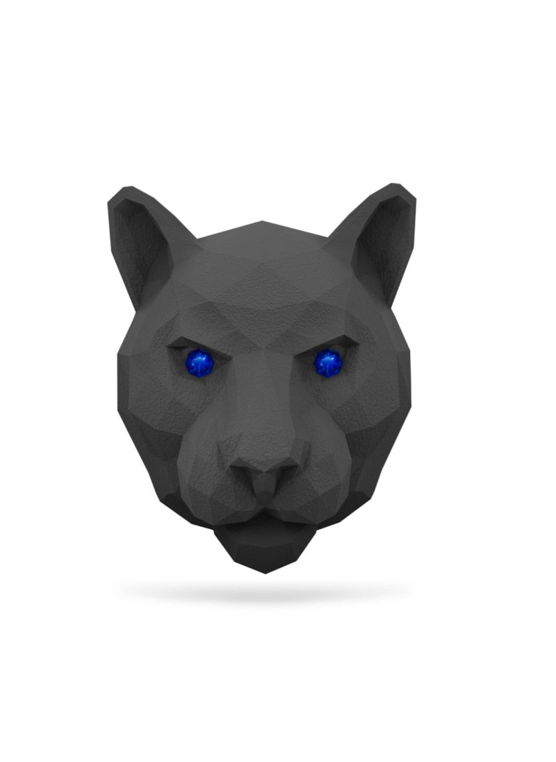MEDORI Ceramic Car Air Freshener For Vent 3D Panther Head Silver Fleece Analogous to BLACK AFGANO a Fragrance With luxurious enchanting Aroma and Fragrance is made in France Pack of 2  - Image 3