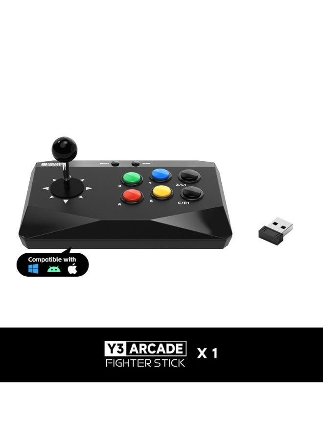Wireless 2.4g Fighting Game Controller For Pc/android/ios/m8 Arcade Machines Dual Joystick Street Fighter Punch King-Product Color:1 Wireless Cradle + Receiver