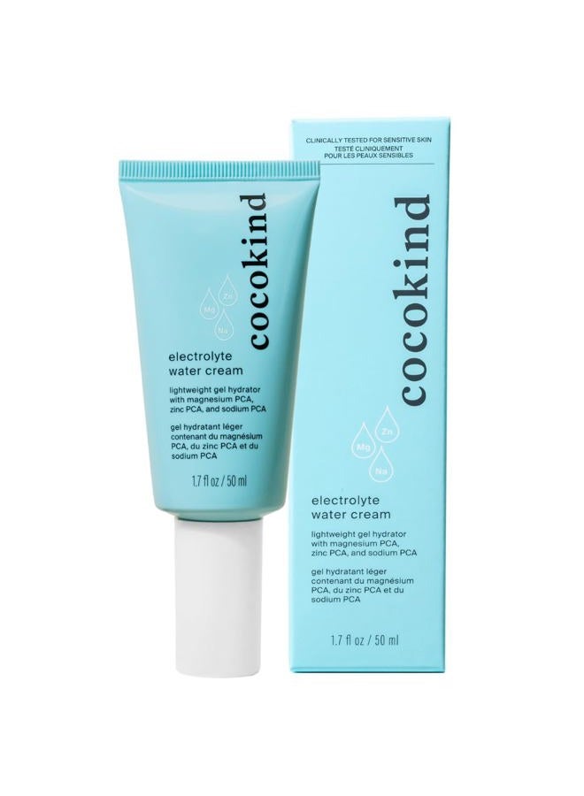 Cocokind Electrolyte Water Cream | Lightweight Water Gel Moisturizer | Balanced Hydrating Day Cream for All Skin Types | 1.7 Fl Oz - Image 1