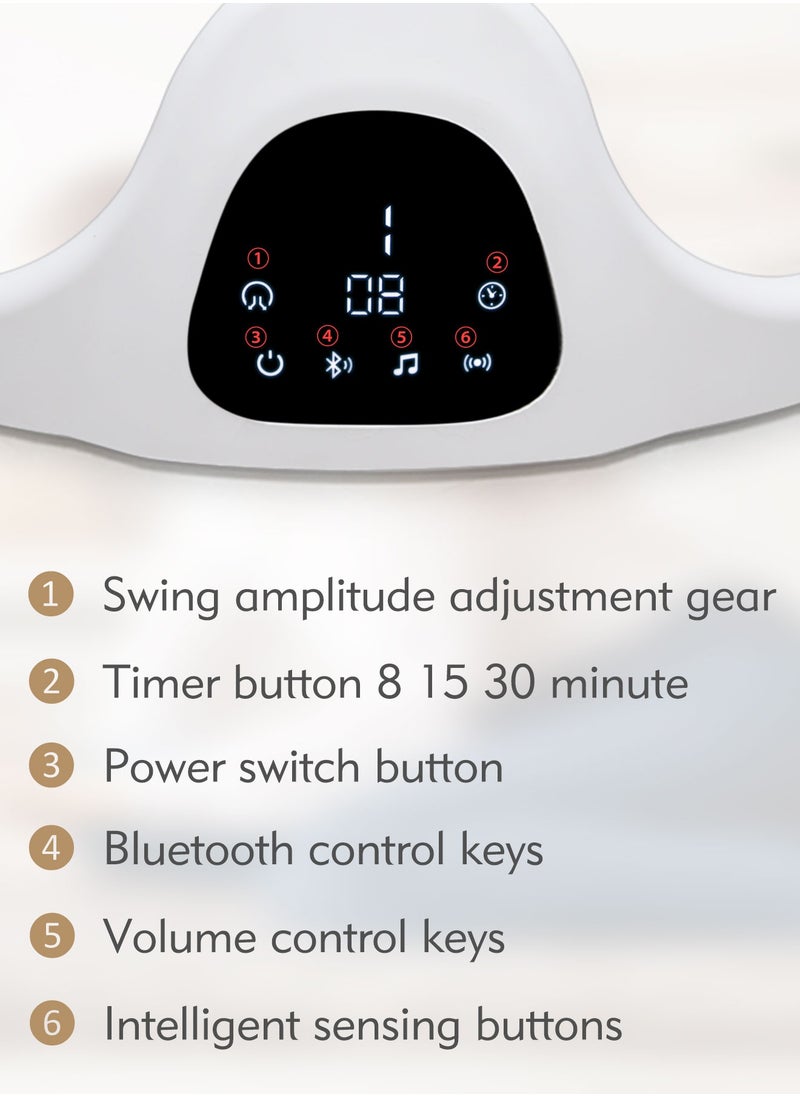 Flvzog - Baby Swing , Multi-Functional Baby Bassinet With Integrated Mosquito Net - 5 Sway Speeds , 3 Timer Settings, Bluetooth & Remote Control Built in lullabies For Newborn to Toddlers - Image 1