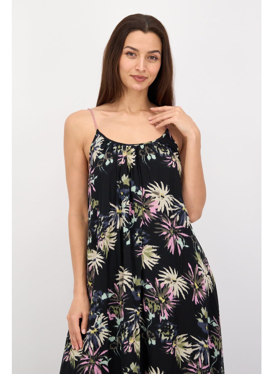 Scotch & Soda - Women Allover Print Regular Length Maxi Dress, Black Combo - Image 1
