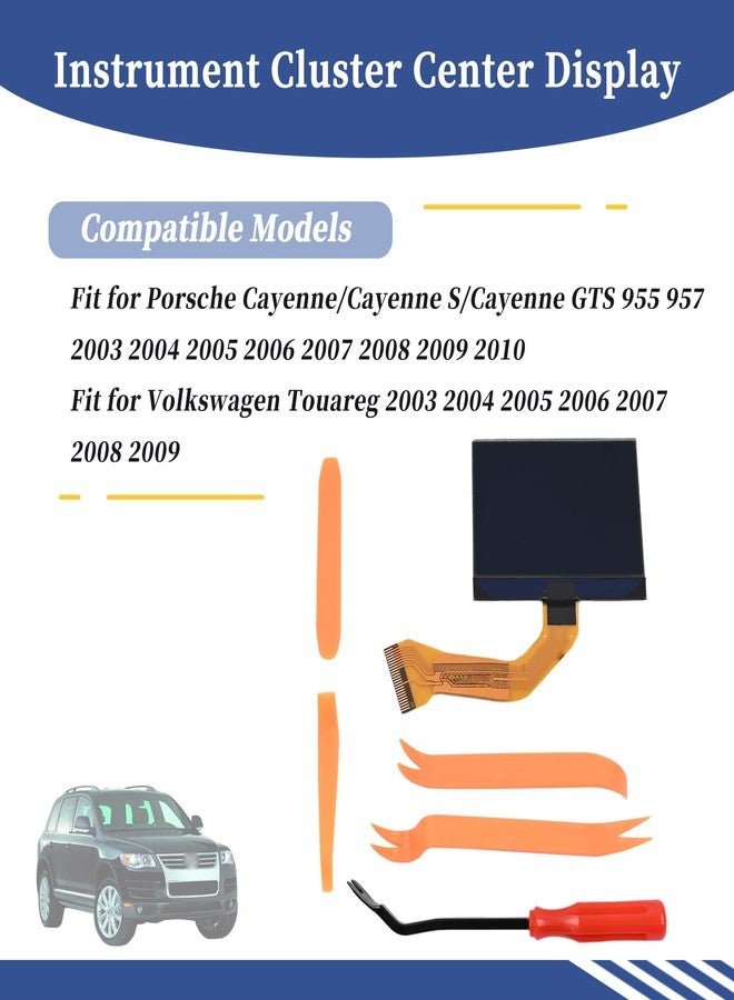 جيت فار واي شاشة عرض مركزية للوحة العدادات من Getfarway، رقم القطعة 7L6920970D، مناسبة لسيارات بورش كايين 955 و957، وفولكس فاجن طوارق (2003-2010). بديل للأرقام التالية: 7L5920970J، 7L5920875A، 7L5920975G، 7L6920870Q، 7L6920870L - Image 2