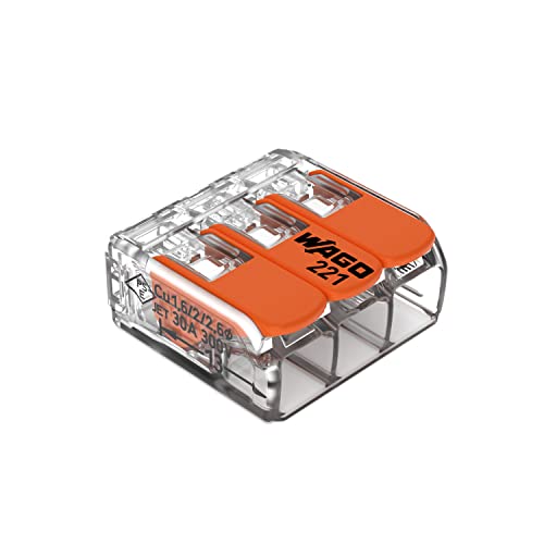 WAGO 221-613 Lever-Nuts® - 3-Conductor Compact Splicing Connectors for 10 AWG (Box of 30) - Image 5