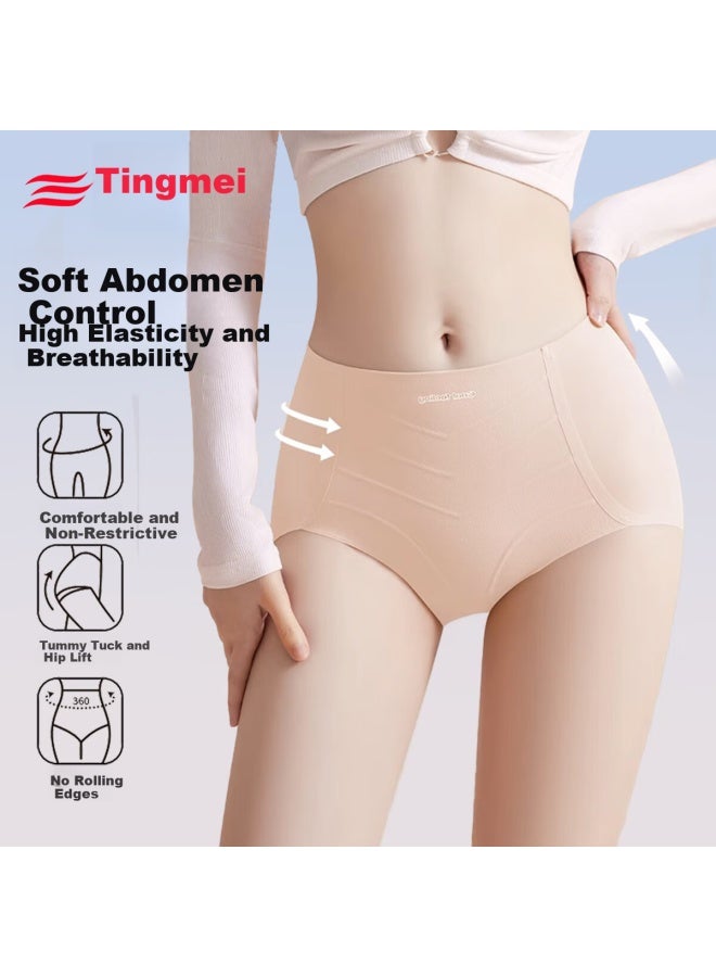 Gracewell Lightweight Abdomen Control Grade 7 Antibacterial Milk Fiber Seamless Hip-lifting Mid-waist Slimming Summer Thin Triangle Underwear - Image 3