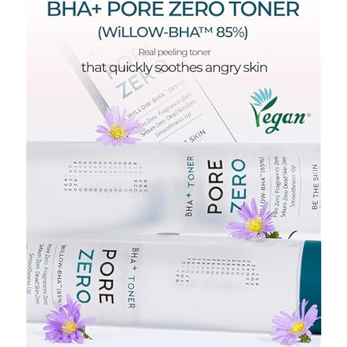 BE THE SKIN BHA+ Pore Zero Daily Exfoliating Toner - Pore Refining Korean Face Toner for Acne Prone Skin - Salicylic Acid for Pores and Sebum, 5.07 fl.oz. - Image 2