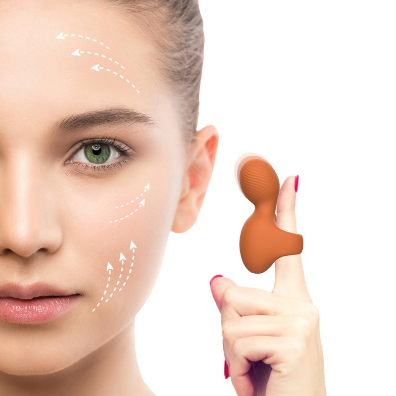 Fuigarry MiniRing Face Eye Handheld Massager Waterproof Portable Powerful Massage Tool Multifunctional Eye Jaw Finger and Body Massager Relieves Facial Muscle Fatigue and Pain - Image 3