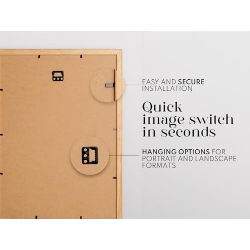 ® en إطار صورة للملصق - إطار مجمعة كبير - إطار بني نحيف قديم - Image 3