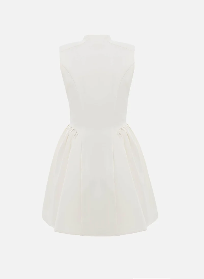 Lichi  Mini dress with a voluminous skirt in smooth fabric for Women | Best Price UAE