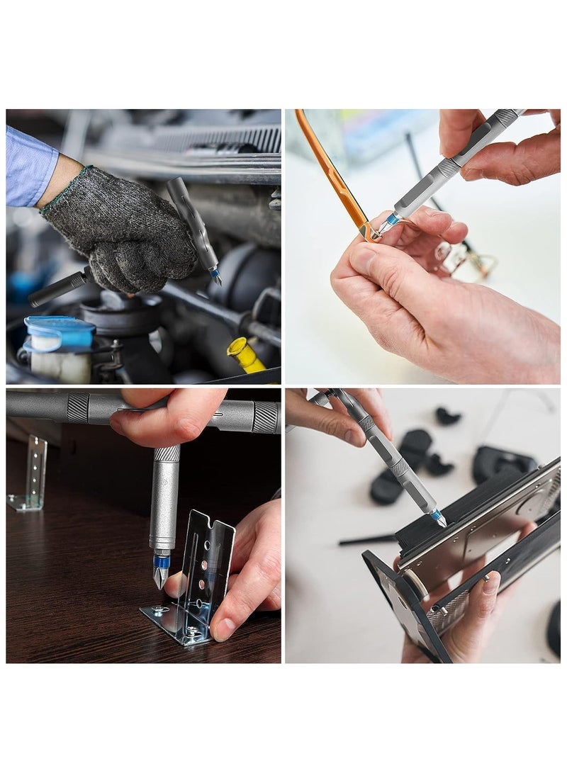 Soofam 24-in-1 Ratchet Screwdriver Set with Magnetic S2 Precision Bits, Detachable Handle, Ideal for Watch, Electronics, PC, Laptop, and DIY Repairs - Image 5