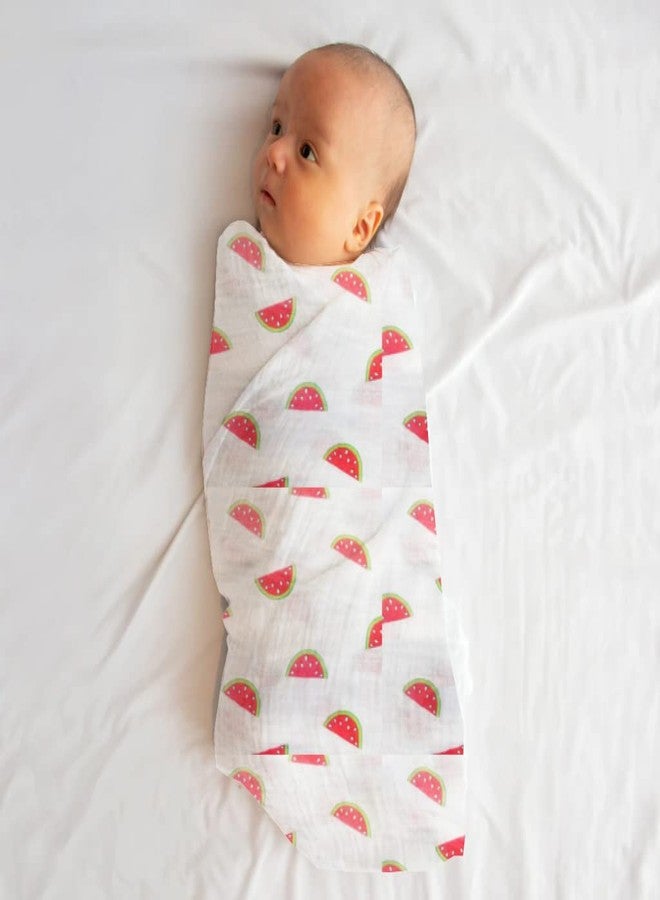 Rajlinen Muslin Swaddle Blankets - Soft Silky 100% Muslin Cotton Swaddle Blanket for Baby, Large 47 x 47 inches - Set of 4 - Seafaring - Image 5