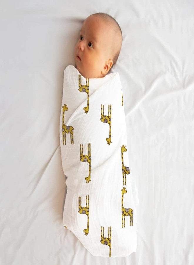 Rajlinen Muslin Swaddle Blankets - Soft Silky 100% Muslin Cotton Swaddle Blanket for Baby, Large 47 x 47 inches - Set of 4 - Seafaring - Image 4