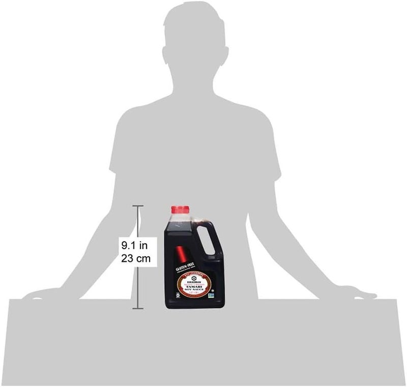 Kikkoman صلصة الصويا تاماري خالية من الغلوتين من كيكومان، 0.5 جالون (2 كيو تي) - توابل متعددة الاستخدامات - Image 3